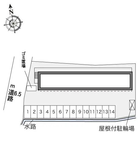 ★手数料０円★久喜市上内　月極駐車場（LP）